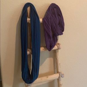 Teal and Purple Infinity Scarf - 2